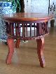 Wow Vtg Mid Century Wood Console End Table With Brass Beading Accents 1900-1950 photo 10