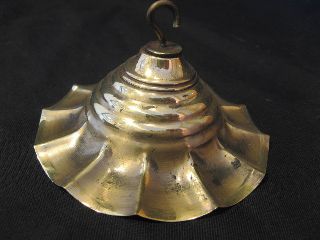 Small Brass Smoke Bell For Oil Lamp. photo