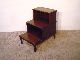 Antique Baker Furniture Company Library Leathertop Step Table Post-1950 photo 5
