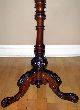 Stunning Victorian Burl Walnut & Inlaid Occasional Table With Elaborate Carving 1800-1899 photo 5