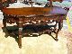 Antique Walnut Carved French Console Sofa Table 1900-1950 photo 1