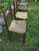 Antique 4 Grain Painted Stenciled New Jersey Primitive Ladderback Chairs 1800-1899 photo 2
