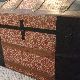 Vintage Antique Hump Back Steamer Trunk Beautifully Restored Pat Mar 1880 1800-1899 photo 2