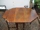 Antique Vintage American Victorian Gated Gate Leg Drop Leaf Table With Drawer 1900-1950 photo 3