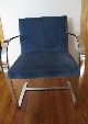 Pair Of Vintage Brno Flat Bar Knoll Chairs Van Der Rohe Stainless Steel Post-1950 photo 1