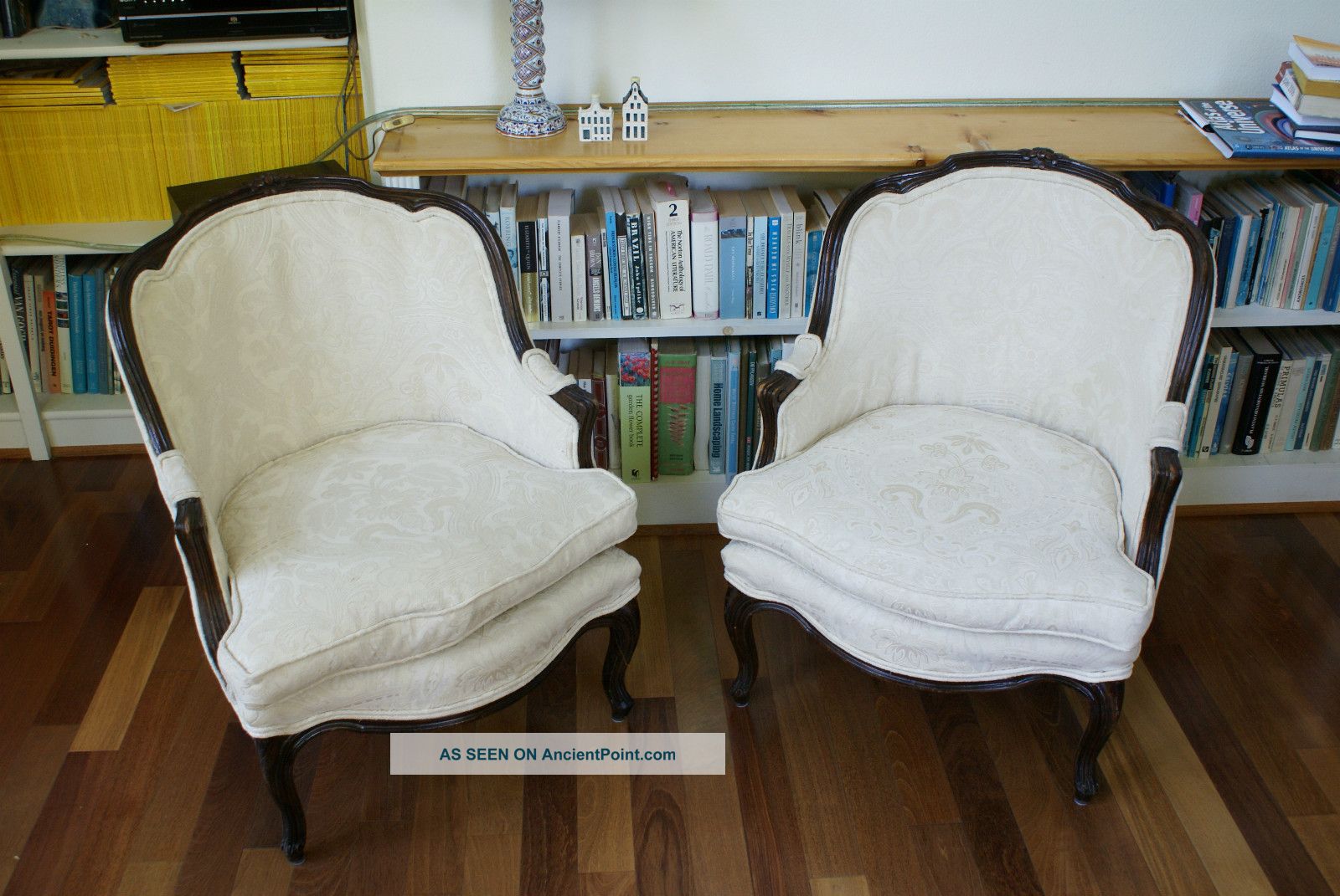 Antique French Style Bergere Chairs,  Bloomingdale 1920 ' S Walnuit Wood Classy 1900-1950 photo