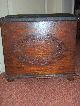 Antique Oak Bench Storage Box/chest Applied Carving Padded Seat Lid Edwardian (1901-1910) photo 1