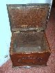 Antique Oak Bench Storage Box/chest Applied Carving Padded Seat Lid Edwardian (1901-1910) photo 3