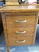 1961 Antique Riff Cut Oak Wood Desk From The Univ Of Texas By Leopold Company 1900-1950 photo 1