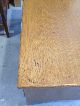 1961 Antique Riff Cut Oak Wood Desk From The Univ Of Texas By Leopold Company 1900-1950 photo 6