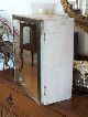 Best Old Vtg Chippy White Wood Medicine Wall Cabinet Chest Beveled Mirror 1900-1950 photo 9