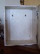 Best Old Vtg Chippy White Wood Medicine Wall Cabinet Chest Beveled Mirror 1900-1950 photo 4