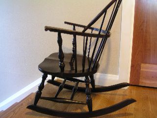 Maple Heywood Wakefield Windsor Armchair Rocking Chair photo