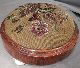 Antique Early Victorian Round Footstool Porcelain Feet Berlin Beadwork Cover 1800-1899 photo 2