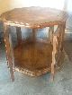 Vintage Octagon Side Or End Table W/ Light And Storage Post-1950 photo 1