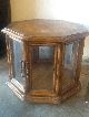 Vintage Octagon Side Or End Table W/ Light And Storage Post-1950 photo 3