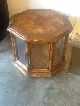 Vintage Octagon Side Or End Table W/ Light And Storage Post-1950 photo 6