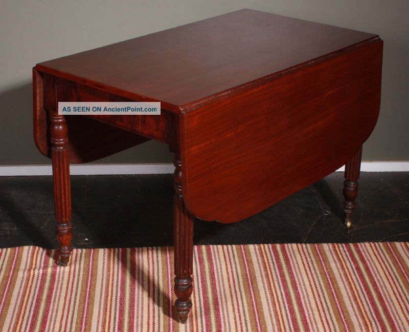 Mahogany Drop Leaf Table 1800-1899 photo