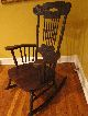 Antique Victorian Double Press Back Rocking Chair Other photo 2