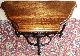 Antique Walnut Top,  Carved Wood Accent Table/ Stand 1900-1950 photo 1