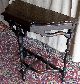 Antique Walnut Top,  Carved Wood Accent Table/ Stand 1900-1950 photo 2