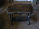Antique Table With Shelf For Books Below,  Dark Wood,  Hand Crafted 1900-1950 photo 1