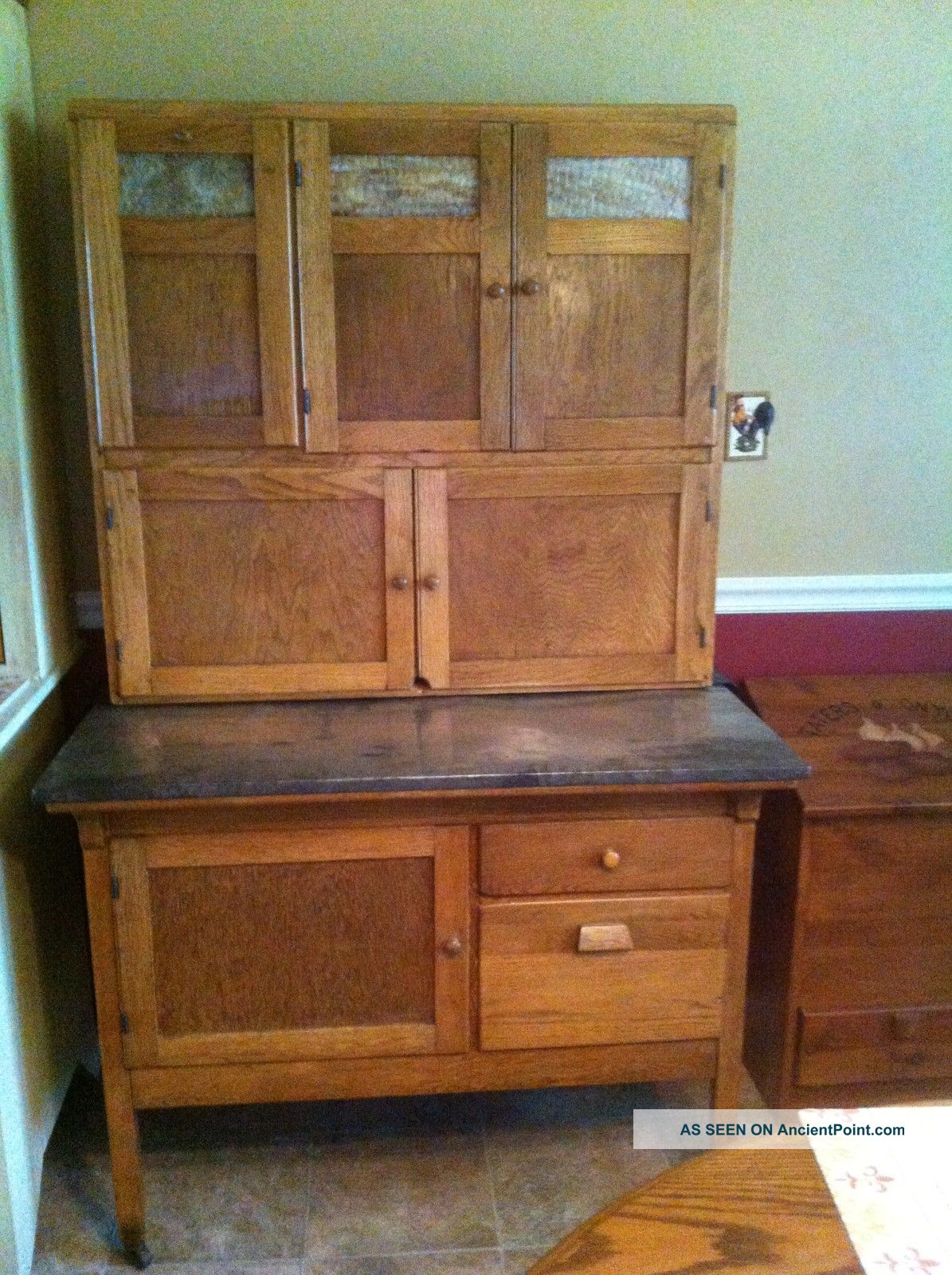 Beautifully Restored Hoosier - Type Cabinet 1900-1950 photo