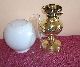 Good Vintage Brass Twin Burner Oil Lamp With Shade And Chimney Edwardian (1901-1910) photo 1