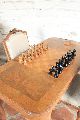 Antique Game / Chess Table Queen Anne Circa 1900 With Chess Pieces 1900-1950 photo 4