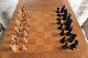 Antique Game / Chess Table Queen Anne Circa 1900 With Chess Pieces 1900-1950 photo 6