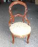 Victorian Walnut Side Chair Rocco Style 1800-1899 photo 1