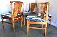 Set 6 Danish Mid Century Walnut Dining Chairs Eames Modern Teak Moller Koefoeds 1900-1950 photo 9