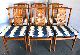 Set 6 Danish Mid Century Walnut Dining Chairs Eames Modern Teak Moller Koefoeds 1900-1950 photo 2