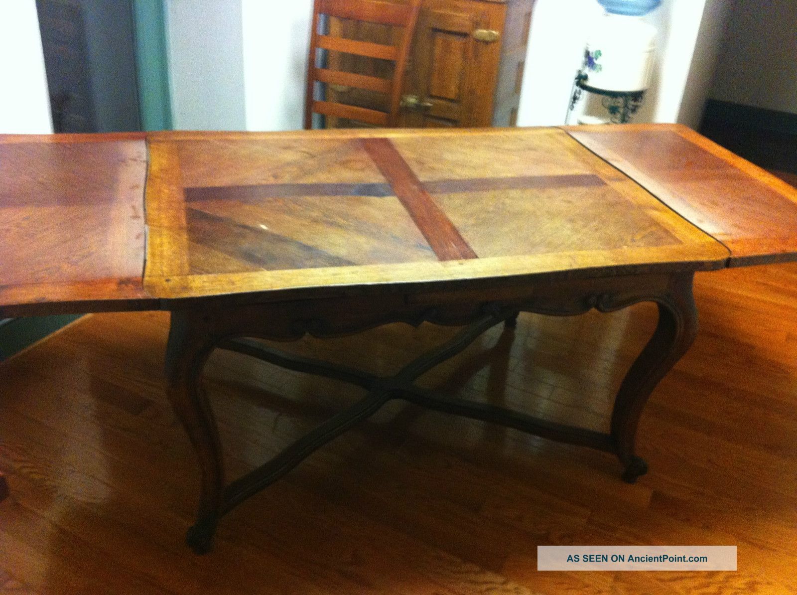 Antique Wooden Farmhouse Dining Room Table 1800-1899 photo