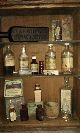 Antique Primative Bristol Medicine Cabinet Display Case Contents Not Included 1900-1950 photo 1