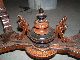 Ornate Victorian Renaissance Revival Carved Walnut Turtle Top Center Table Nr 1800-1899 photo 2