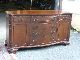 Antique 1950s Nc Mahogany Fancy Chippendale Sideboard Buffet Tv Console 1900-1950 photo 2