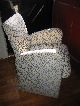 Jay Spectre Century Furniture Leopard Print Small Armchair 1986 Blue And White Post-1950 photo 3