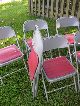 6 Vintage Childs Krueger Metal Folding Chairs Made In Green Bay,  Wisconsin 1900-1950 photo 2
