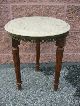 Vintage Mahogany Marble Top Table Stand Plant Stand Victorian Post-1950 photo 11