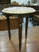 Vintage Mahogany Marble Top Table Stand Plant Stand Victorian Post-1950 photo 7