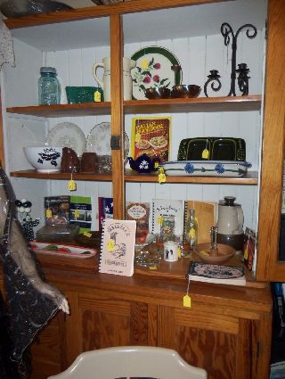 Antique Primitive Solid Pine Cabinet/cupboard/buffet Combination,  W/glass Doors photo