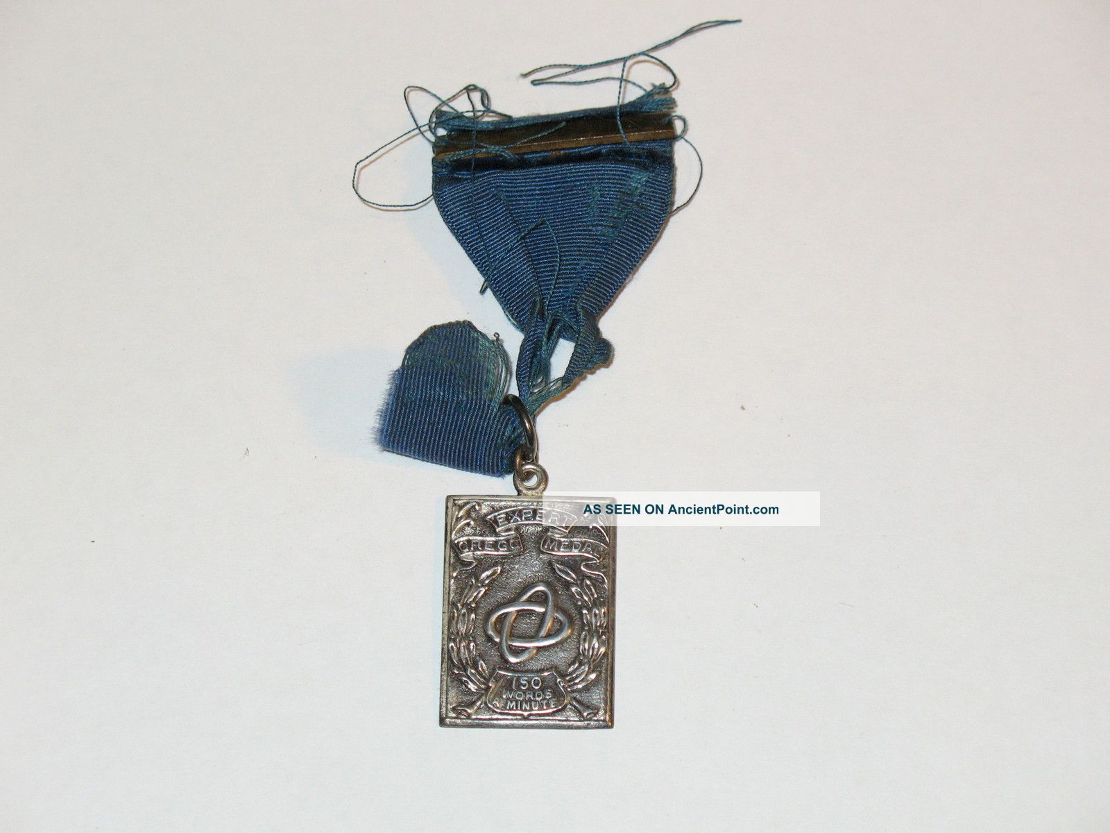 Rare Sterling Silver Typeing Medal,  150 Words A Minute,  1920s ~look~ Other photo