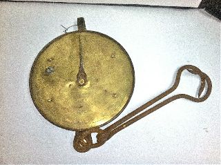 Antique Brass Salter Trade Spring Balance 20t Scale 1933 + Hooks Lead Seal photo