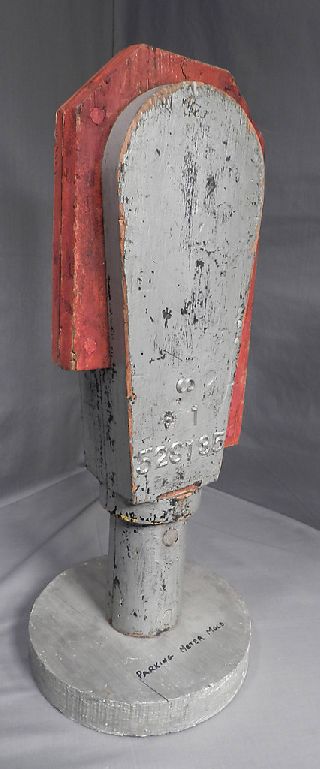 Vintage Abstract Modern Sculpture Mid Century Industrial Mold Parking Meter Bust photo