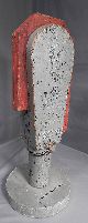 Vintage Abstract Modern Sculpture Mid Century Industrial Mold Parking Meter Bust Industrial Molds photo 5