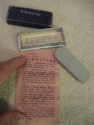 Rare Silkastone Manicure Stone Vintage N Box Instuction photo
