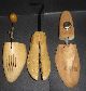 5 Assorted Mismatched Wood Shoe Tree Savers Wooden Stretchers Industrial Molds photo 1