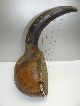 Antique Handmade Primitive Hide Ox Horn Mystery Musical Instrument Mandolin Nr String photo 3