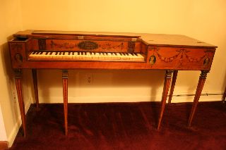 1790s George Iii Art Case Piano Forte Harpsichord Clavichord Era 18th C Antique photo